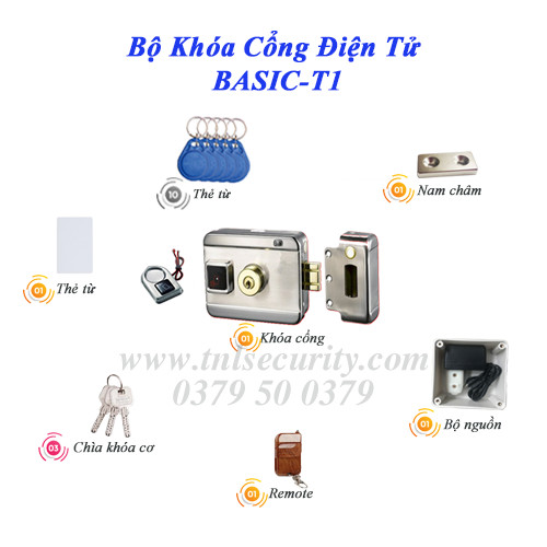 Bộ khóa cổng điện tử BASIC-T1 Bộ khóa cổng điện tử BASIC-T1